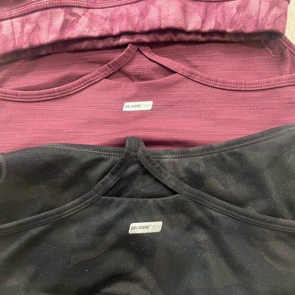 Women's Black and Burgundy Bralette/Sports Bra Set - Picture 6 of 9